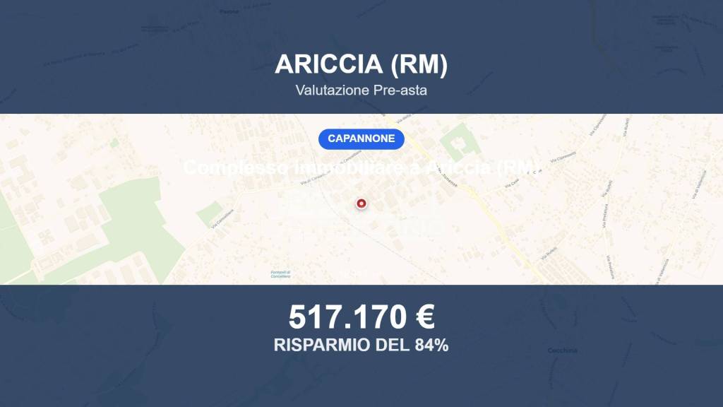 locale commerciale in vendita ad Ariccia