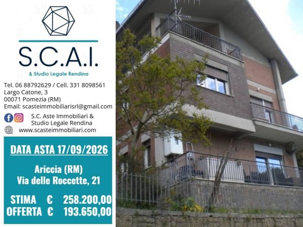 casa indipendente in vendita ad Ariccia