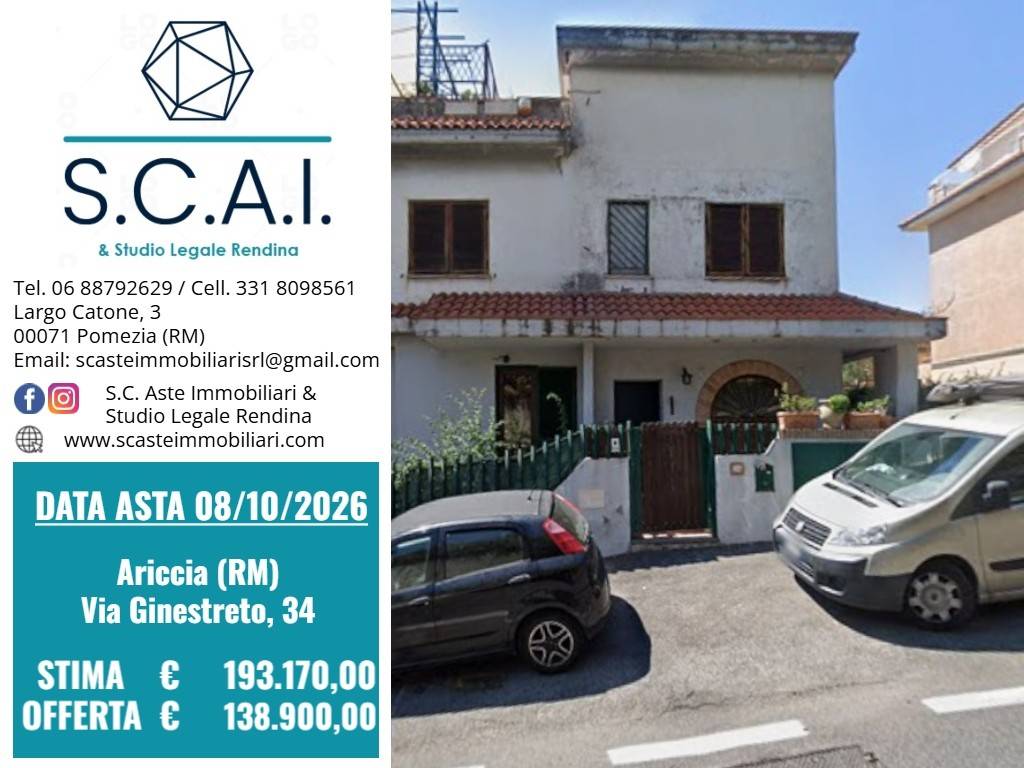 appartamento in vendita ad Ariccia in zona Fontana di Papa
