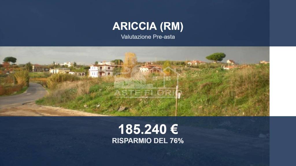 terreno in vendita ad Ariccia in zona Fontana di Papa