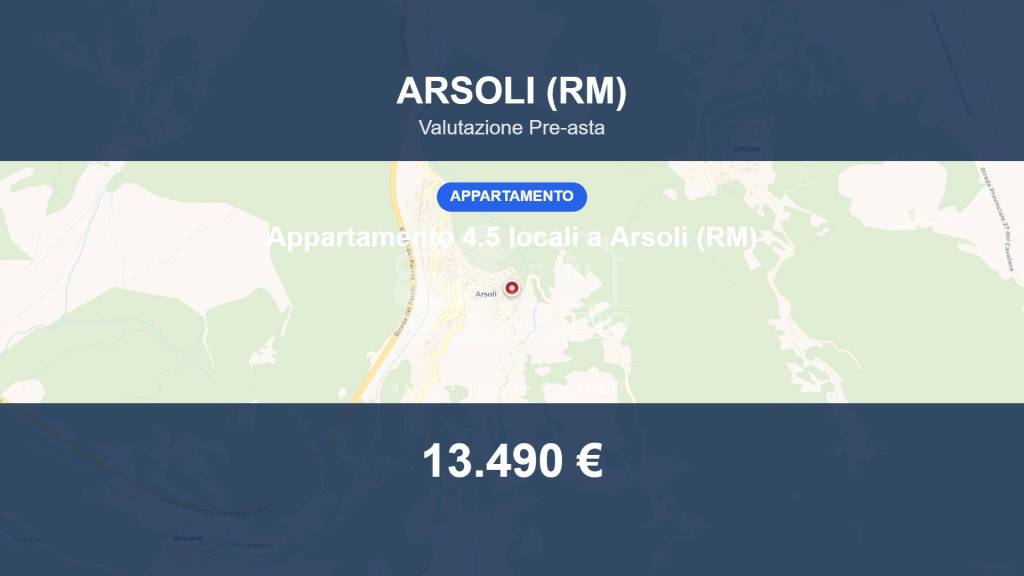 appartamento in vendita ad Arsoli