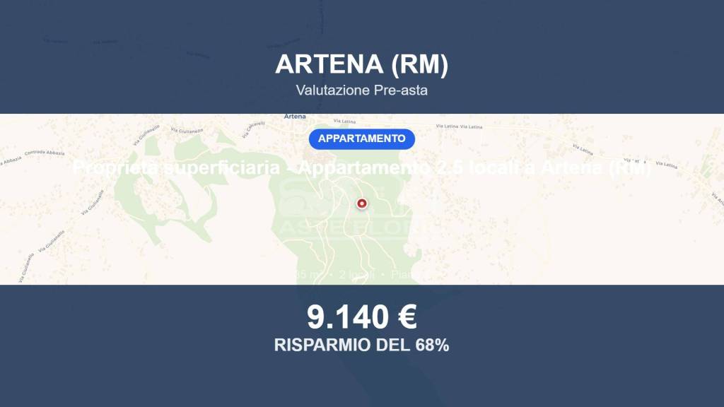 appartamento in vendita ad Artena