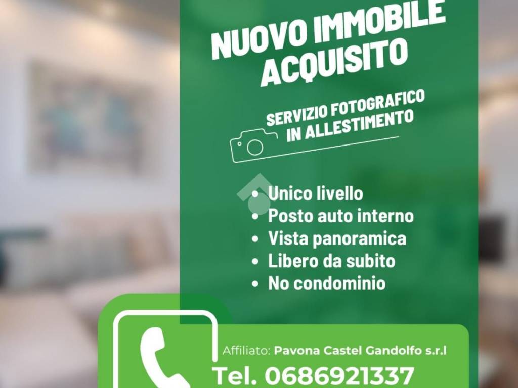 appartamento in vendita a Castel Gandolfo in zona Pavona