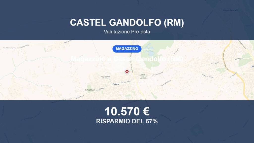 locale di sgombero in vendita a Castel Gandolfo in zona Pavona