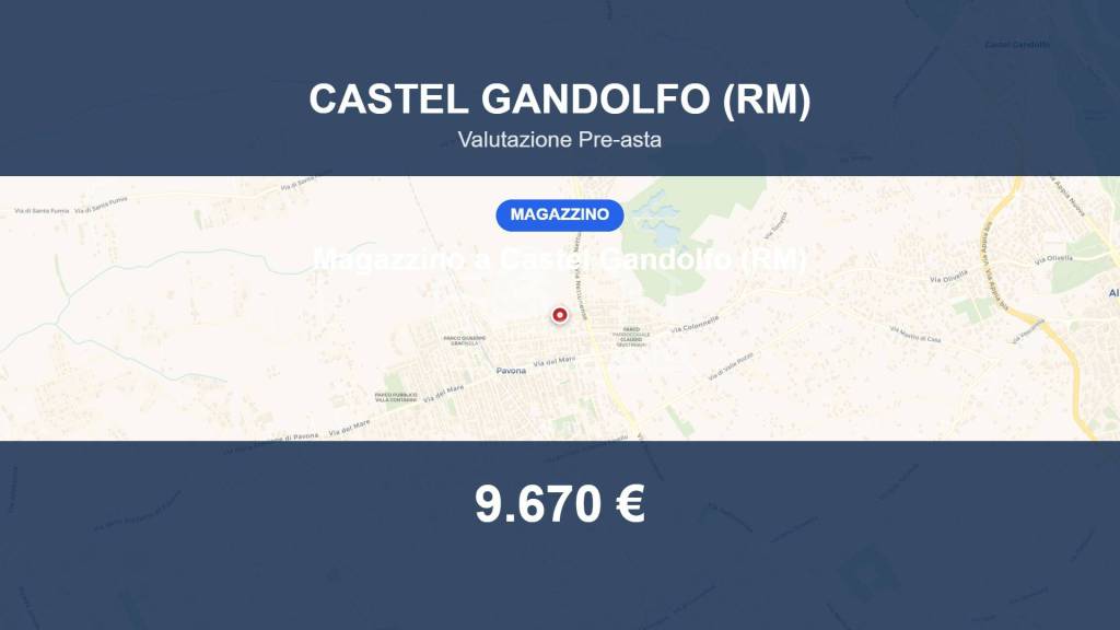 locale di sgombero in vendita a Castel Gandolfo in zona Pavona