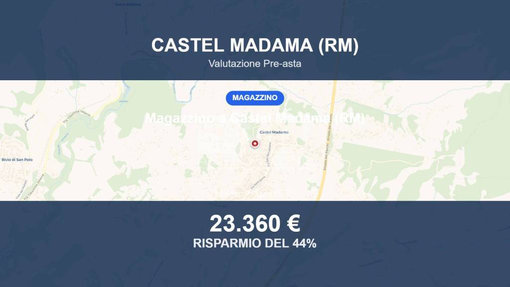 locale commerciale in vendita a Castel Madama