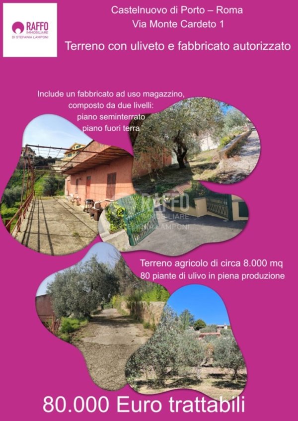 terreno agricolo in vendita a Castelnuovo di Porto in zona Vallelinda