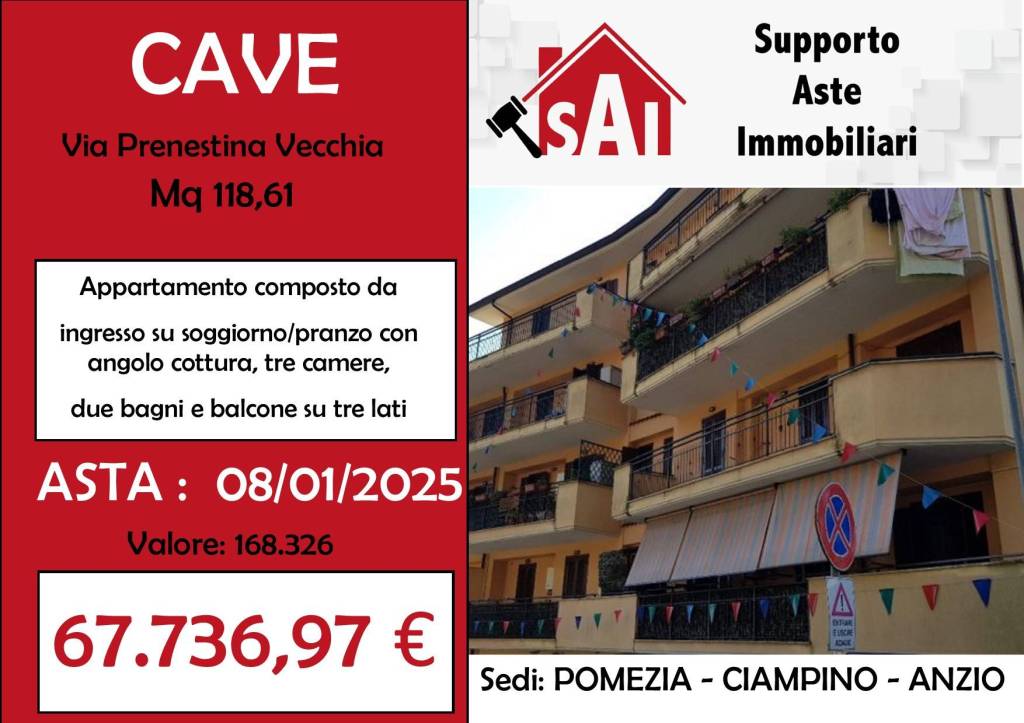 appartamento in vendita a Cave in zona San Bartolomeo