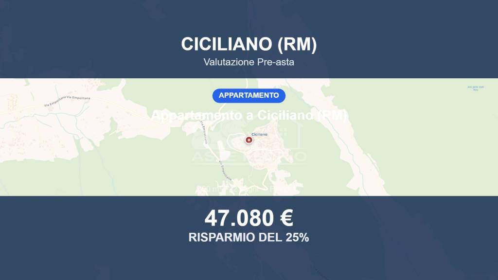 appartamento in vendita a Ciciliano
