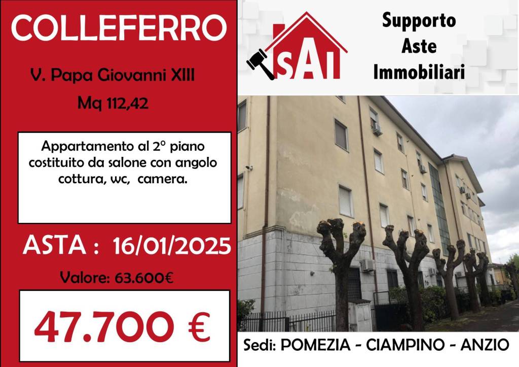 appartamento in vendita a Colleferro