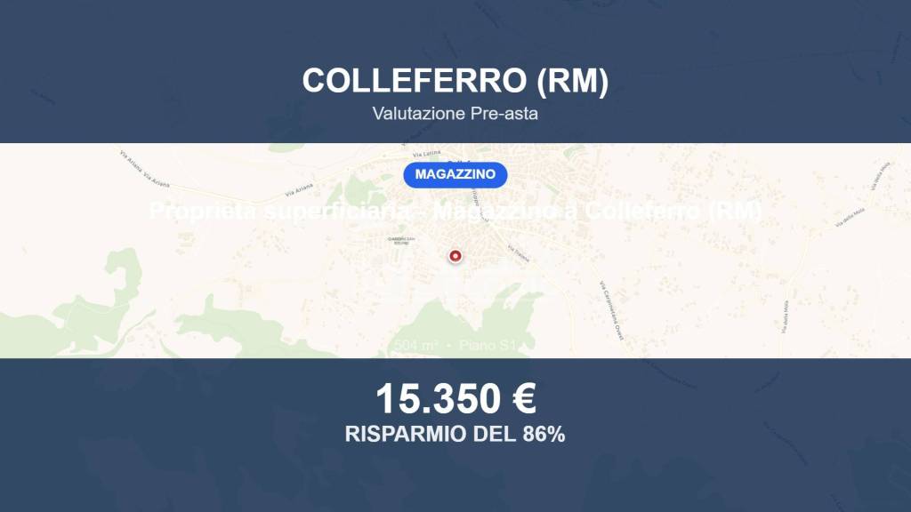 locale commerciale in vendita a Colleferro