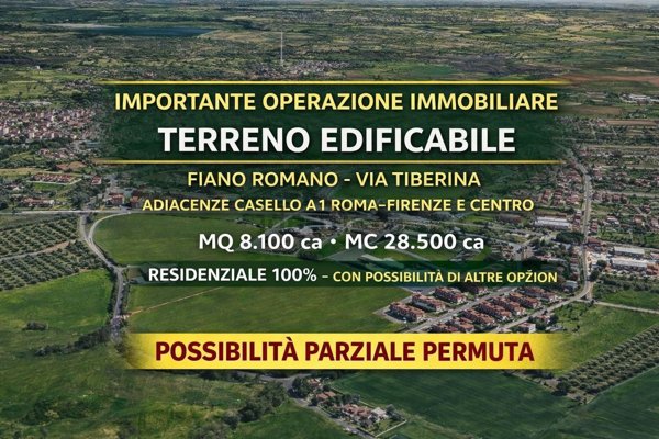 terreno edificabile in vendita a Fiano Romano