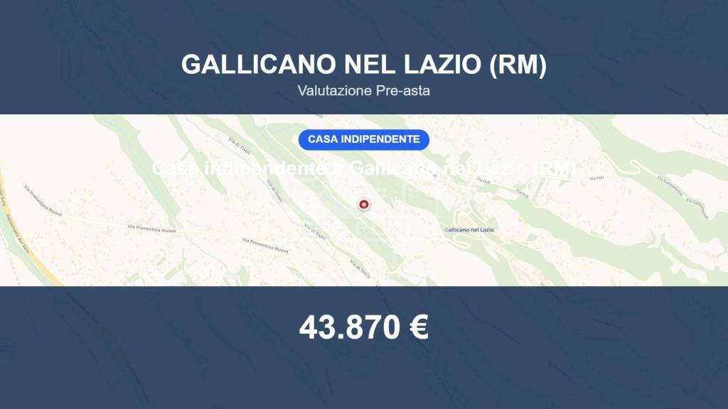 casa indipendente in vendita a Gallicano nel Lazio