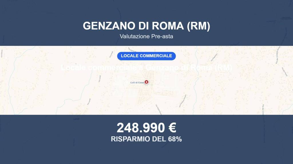 negozio in vendita a Genzano di Roma in zona Colle di Cicerone
