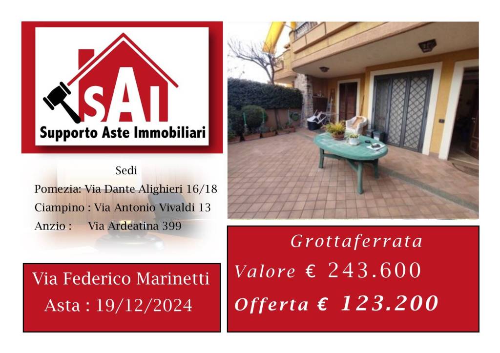 appartamento in vendita a Grottaferrata