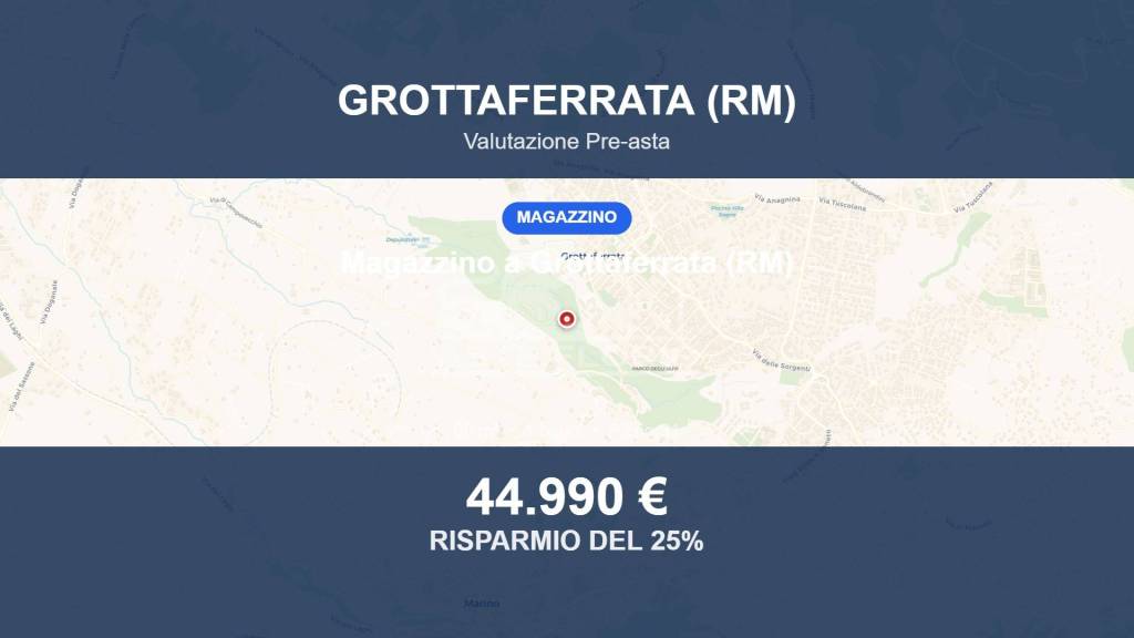 locale commerciale in vendita a Grottaferrata in zona Molara