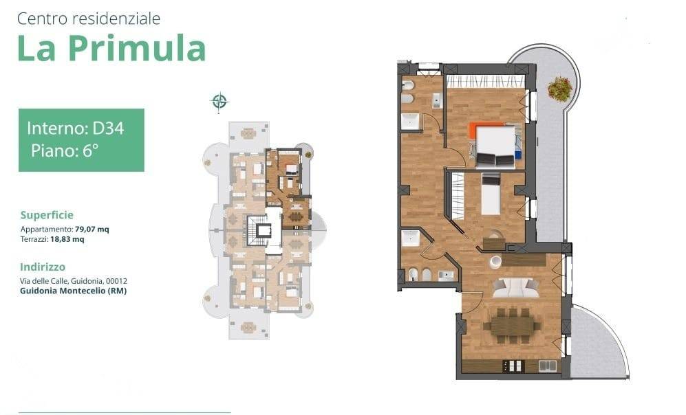 appartamento in vendita a Guidonia Montecelio