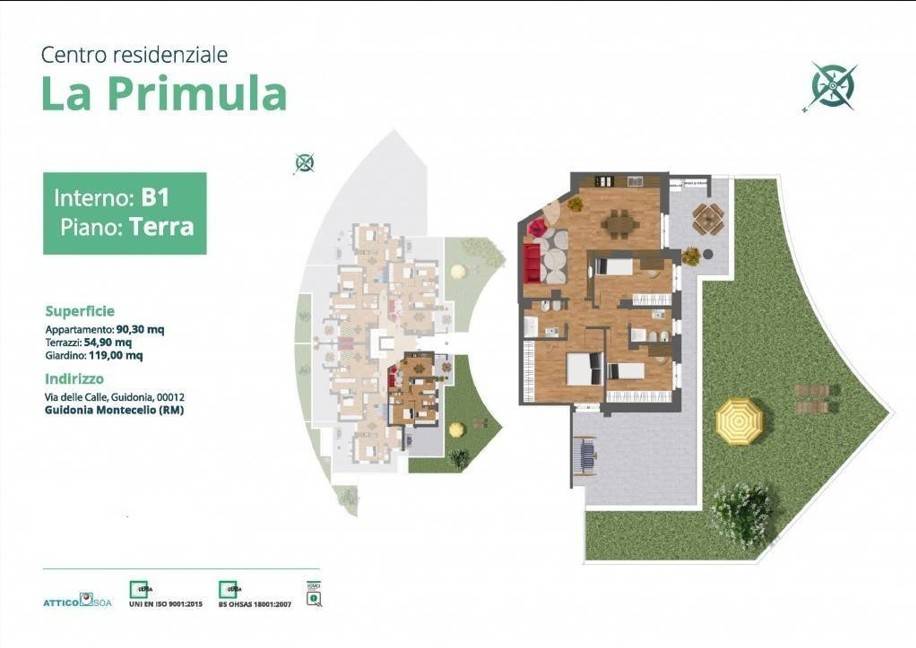 appartamento in vendita a Guidonia Montecelio in zona Colle Fiorito