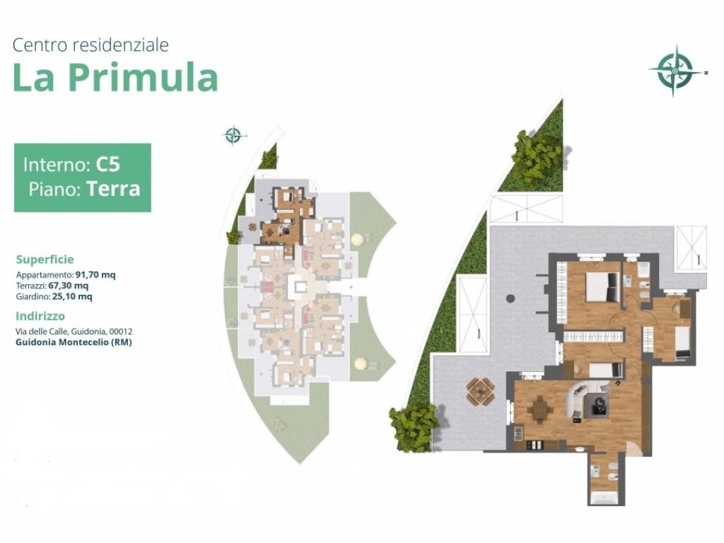 appartamento in vendita a Guidonia Montecelio in zona Colle Fiorito