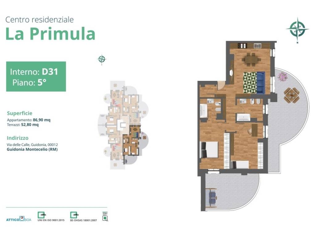 appartamento in vendita a Guidonia Montecelio
