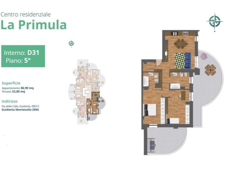 appartamento in vendita a Guidonia Montecelio