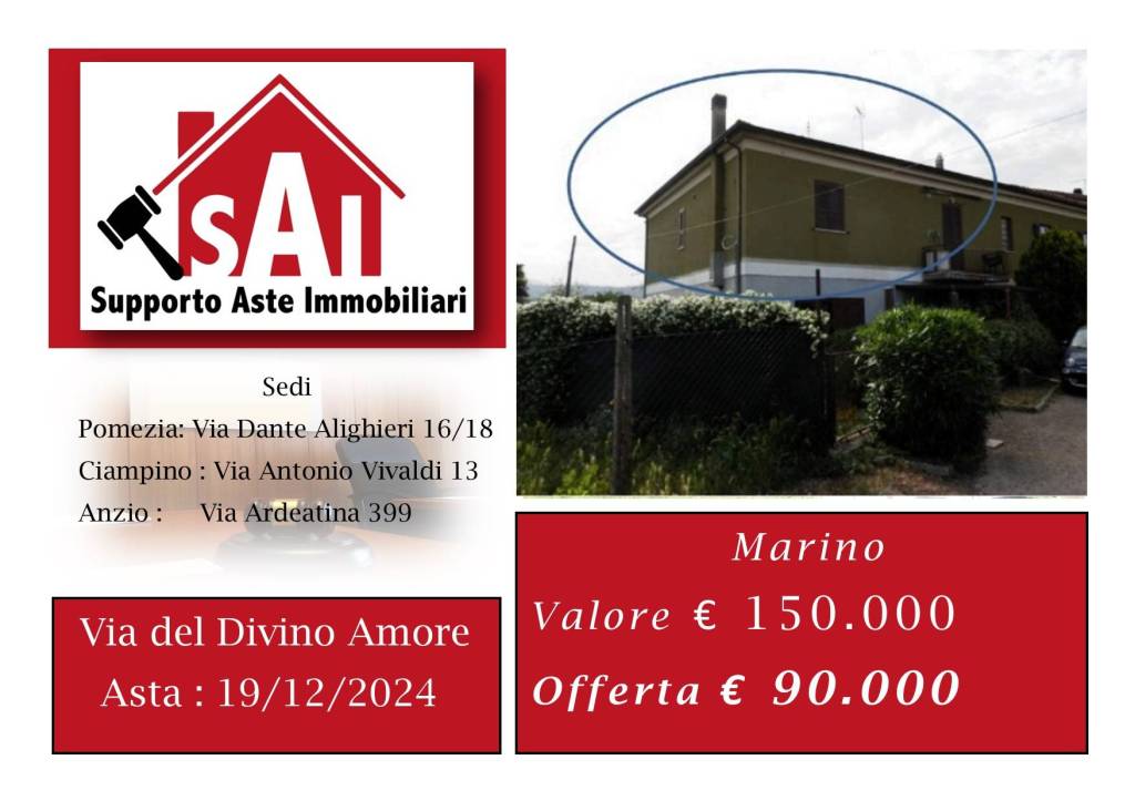 appartamento in vendita a Marino in zona Frattocchie