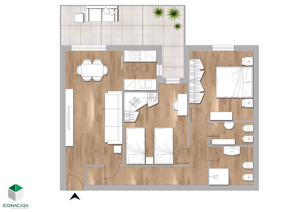appartamento in vendita a Marino in zona Frattocchie