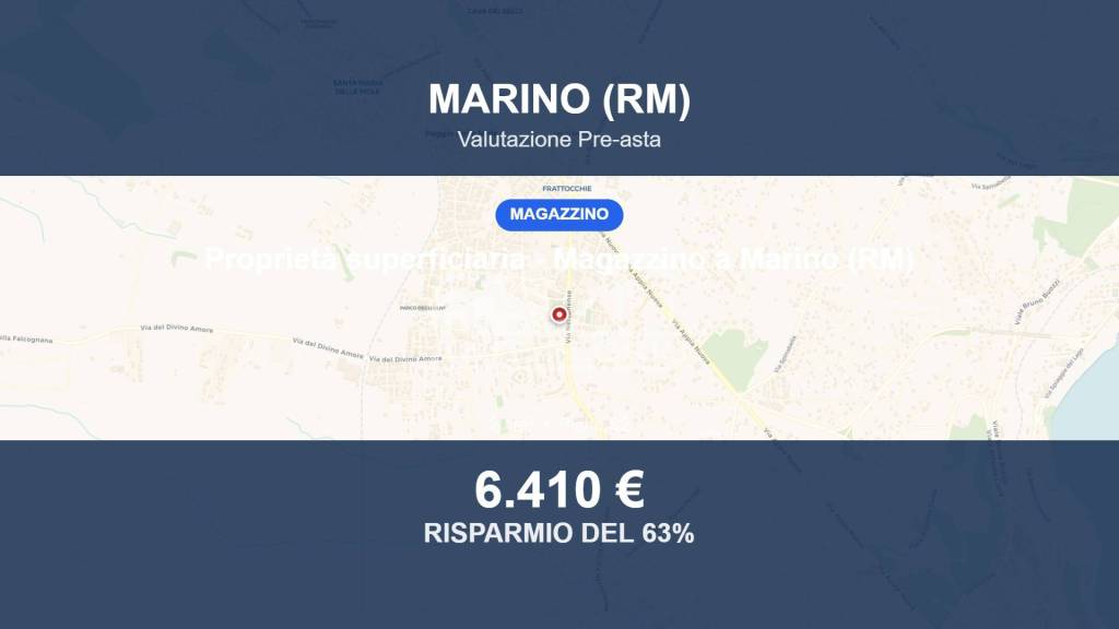 locale di sgombero in vendita a Marino in zona Frattocchie