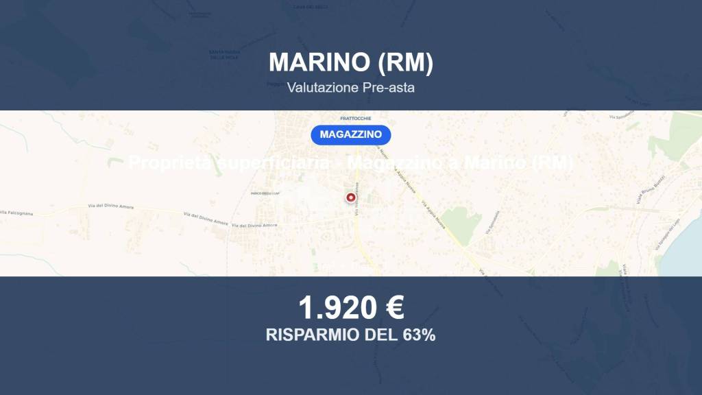 locale commerciale in vendita a Marino in zona Frattocchie