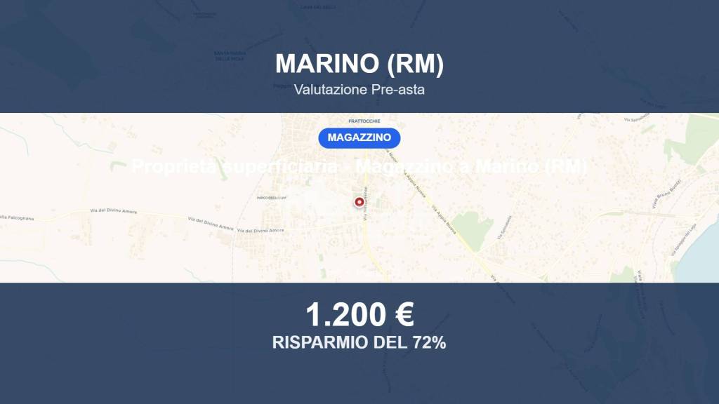 locale commerciale in vendita a Marino in zona Frattocchie