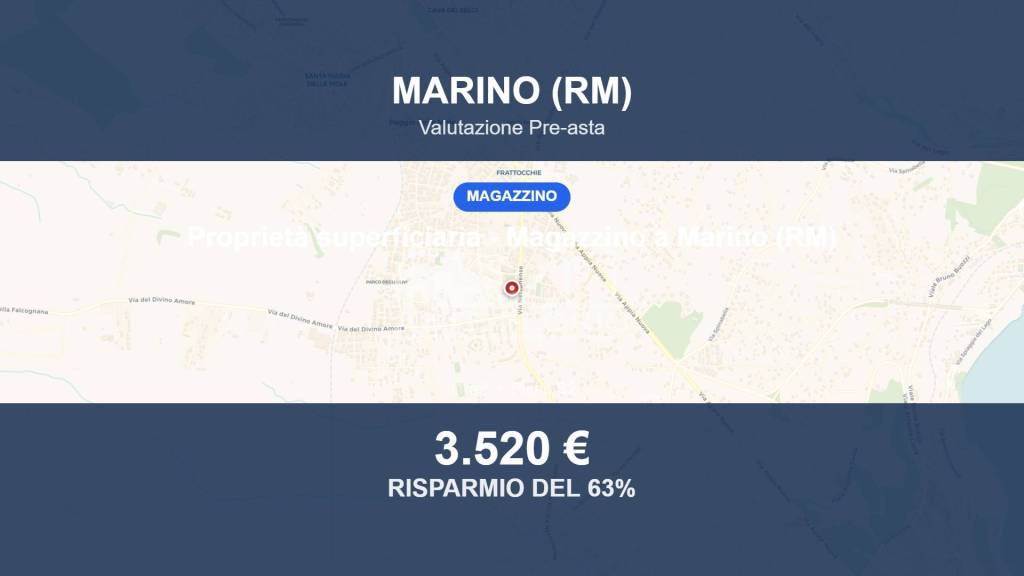 locale commerciale in vendita a Marino in zona Frattocchie