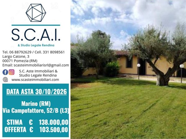 casa indipendente in vendita a Marino in zona Due Santi