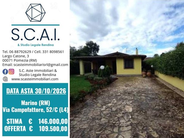 casa indipendente in vendita a Marino in zona Due Santi