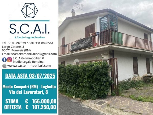 appartamento in vendita a Monte Compatri in zona Laghetto
