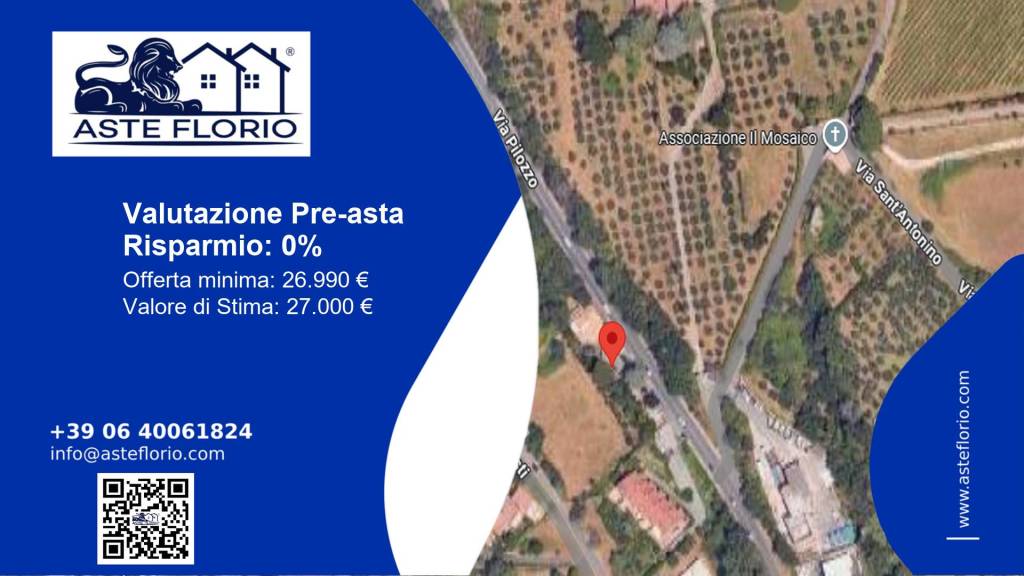 terreno edificabile in vendita a Monte Porzio Catone in zona Pilozzo