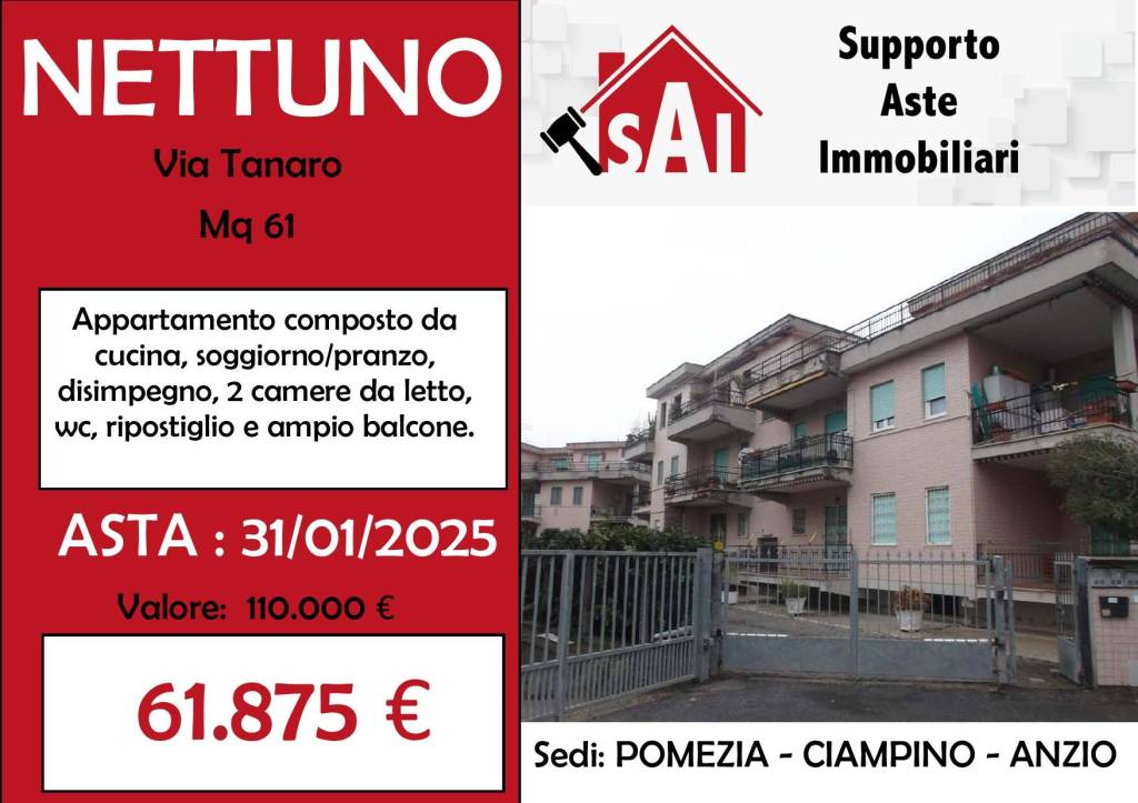 appartamento in vendita a Nettuno