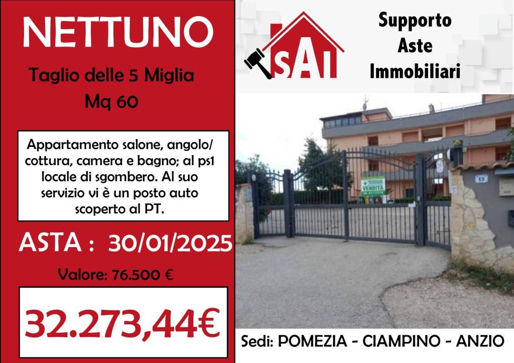 appartamento in vendita a Nettuno