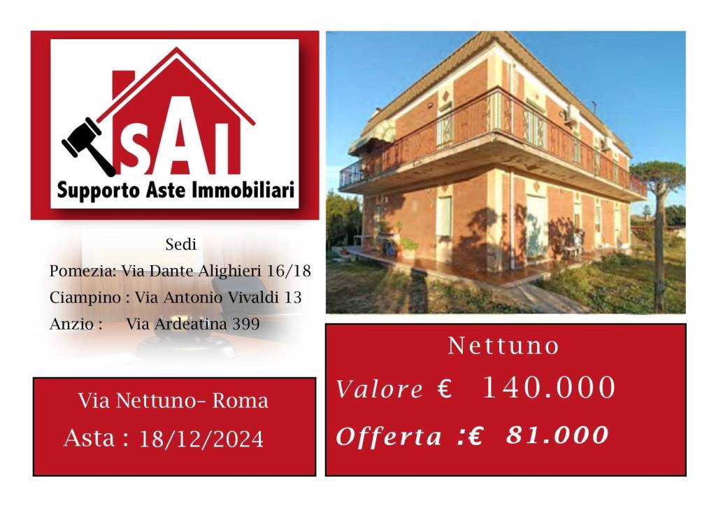 appartamento in vendita a Nettuno