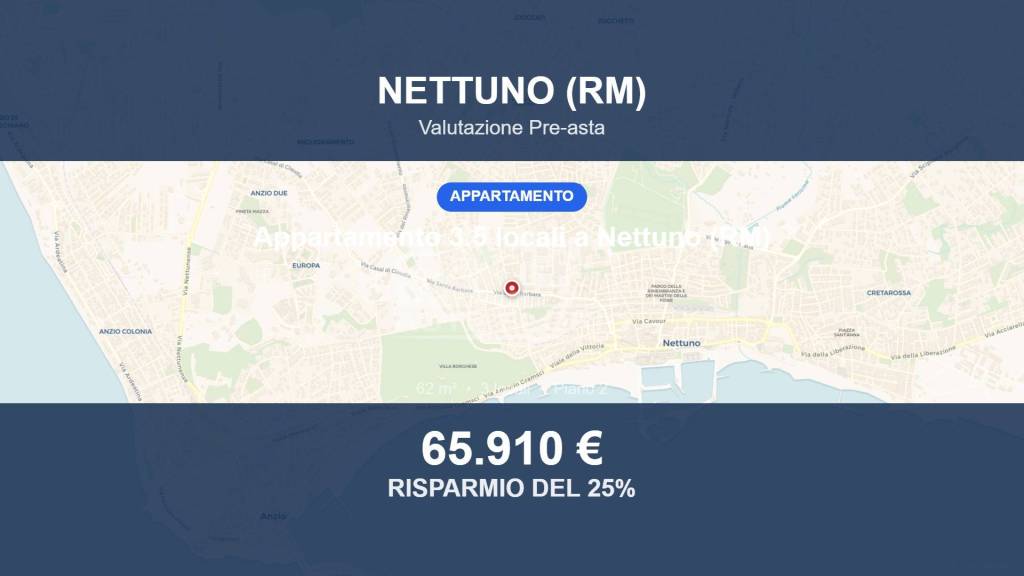 appartamento in vendita a Nettuno