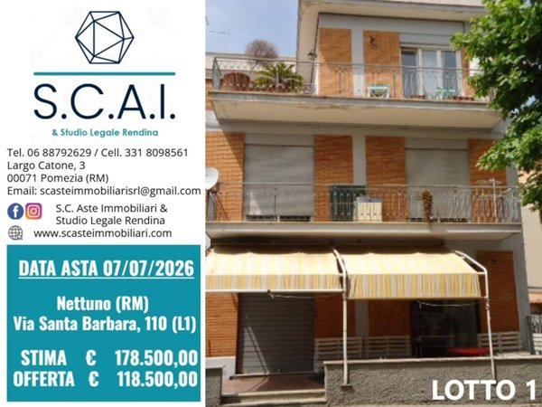 appartamento in vendita a Nettuno