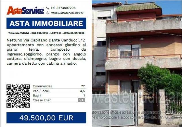 appartamento in vendita a Nettuno