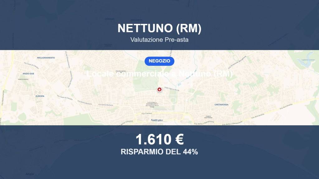 locale commerciale in vendita a Nettuno
