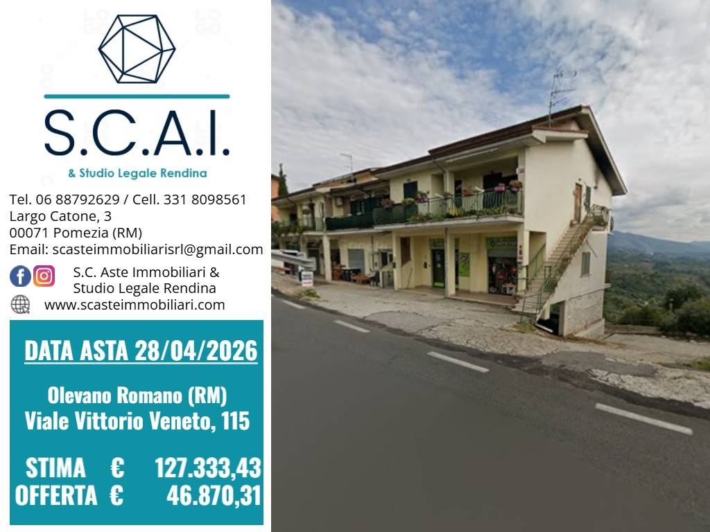 appartamento in vendita ad Olevano Romano