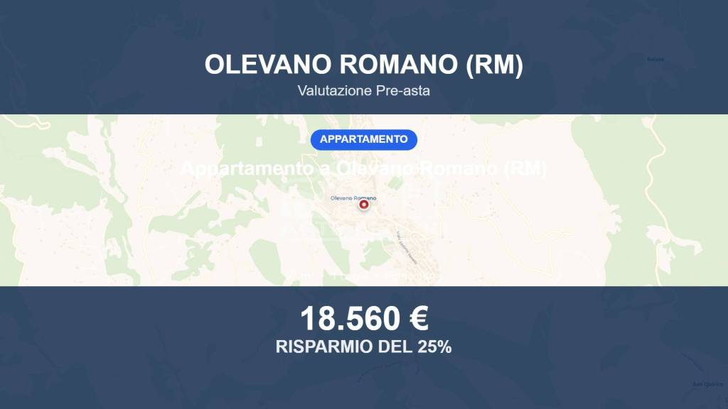 appartamento in vendita ad Olevano Romano
