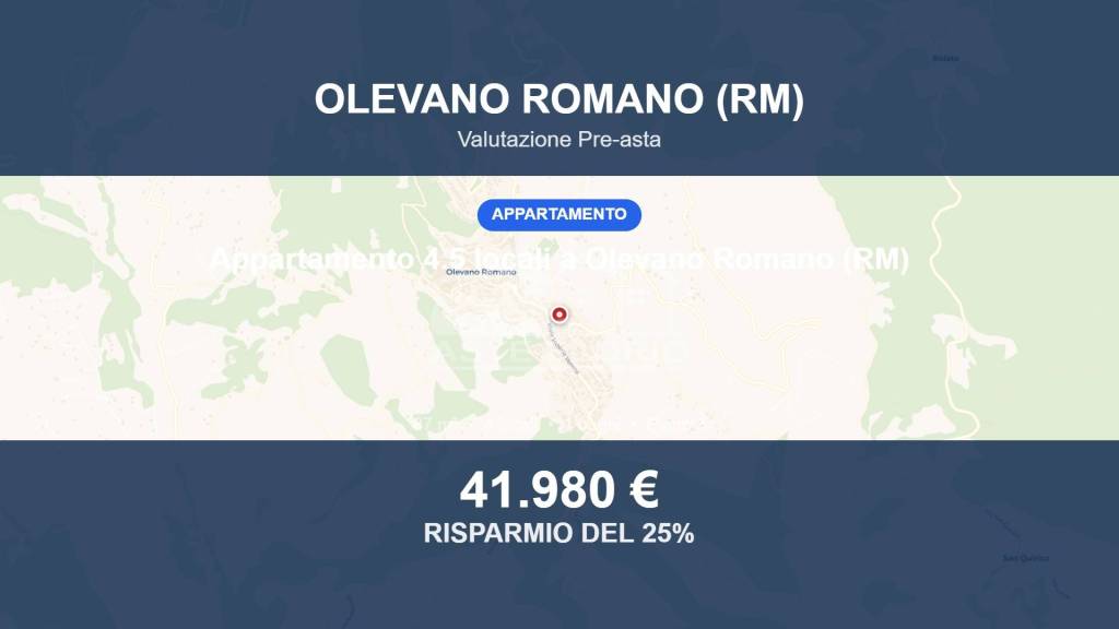 appartamento in vendita ad Olevano Romano