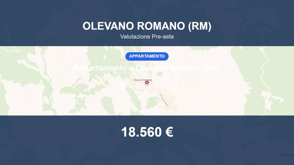 appartamento in vendita ad Olevano Romano