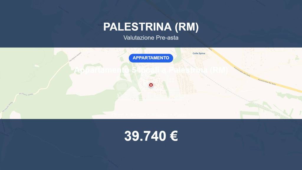 appartamento in vendita a Palestrina in zona Carchitti