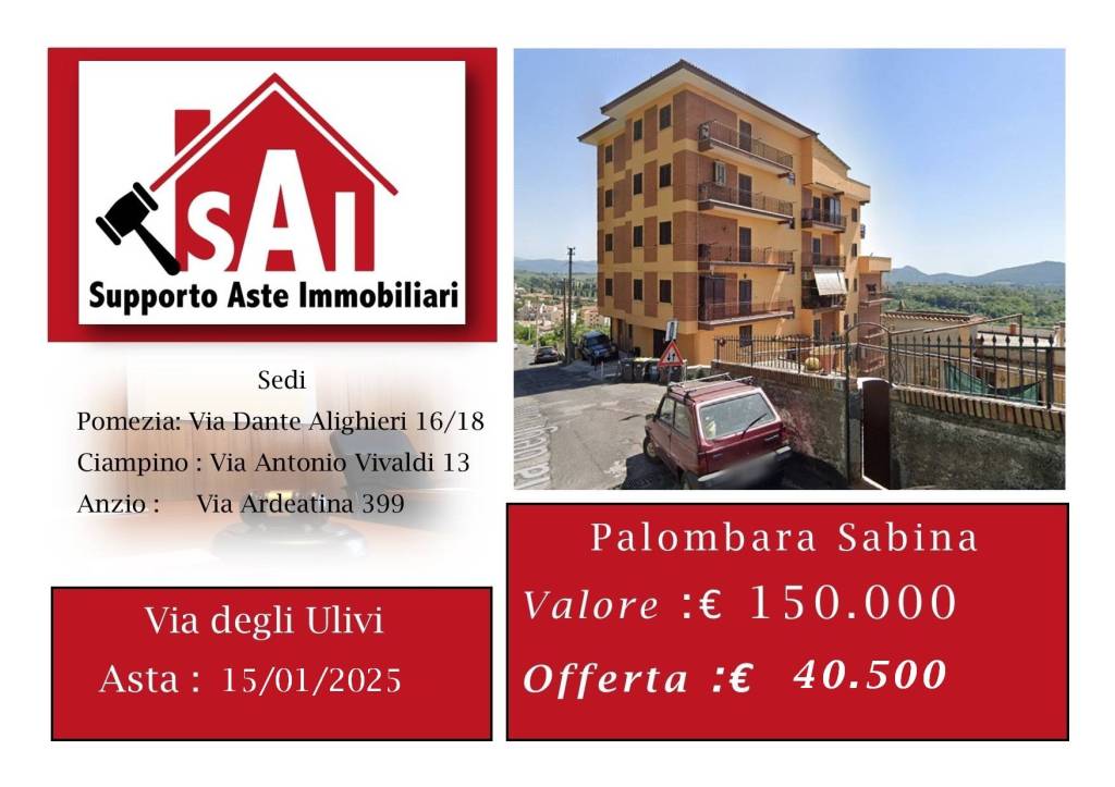 appartamento in vendita a Palombara Sabina