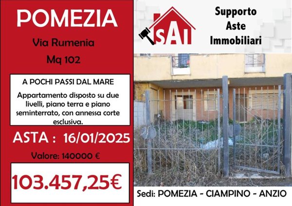 appartamento in vendita a Pomezia in zona Torvaianica