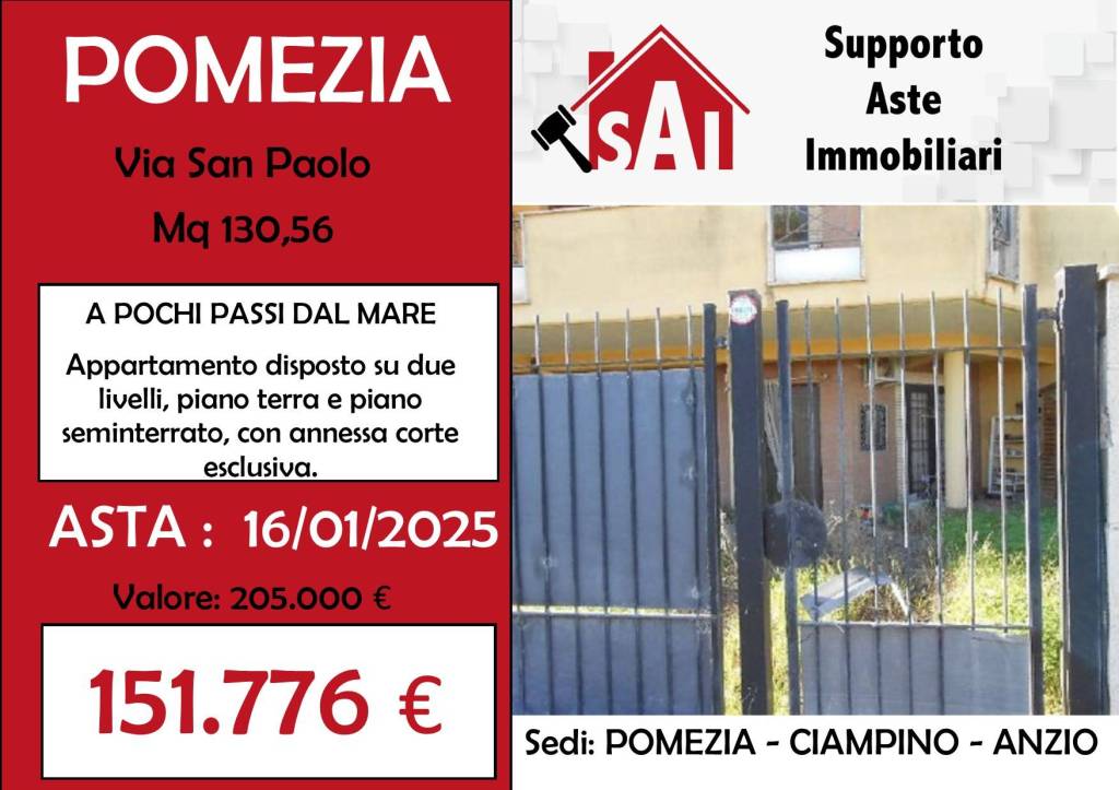 appartamento in vendita a Pomezia in zona Torvaianica